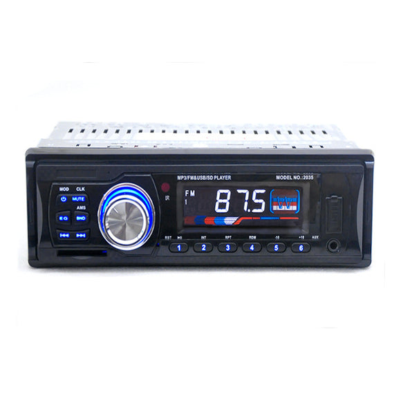 12V Car Radio FM MP3 Player USB SD Slot Supports Play MP3/MP4/MP5D Forma Music Remote