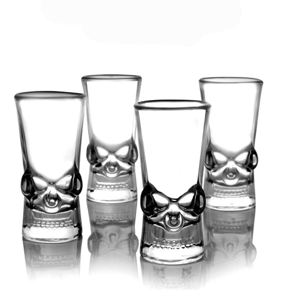 50ML Creative Clear Head Glass Cup Vodka Whisky Wine Spirit Glass Cup