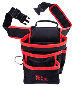 TOOL POUCH NYLON WITH BELT 5 POCKET + LOOPS