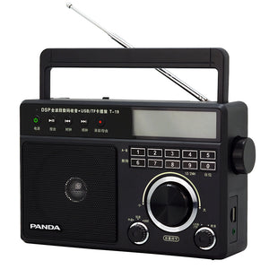 Panda T-19 FM AM SW DSP Digital Tuning Full Band Radio Support Radio Recording Alarm Clock TF Card MP3 Music Player