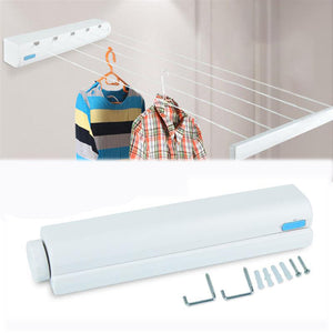 Honana HH-01 Multi-Functional 4/5 Line 3.2/3.75M Retractable Clothesline Clothes Hanger Dryer ABS