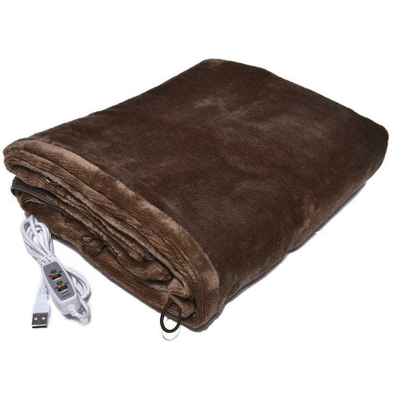 USB Heated Shawl Winter Electric Warming Neck Shoulder Heated Blanket Pad Home