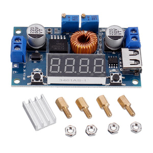 XL4015 5A High Power 75W DC-DC Adjustable Step Down Module LED Voltmeter Power Supply Module