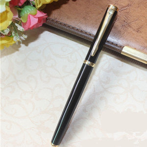 Hero Black and Golden 0.5mm Portable Steel Roller Ball Pen for Office School Home