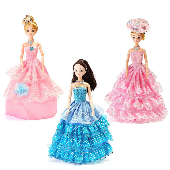 Dress Up Doll Set Gift Box Princess Wedding Dress Every Family Child Toys