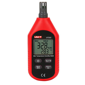 UNI-T UT333 Mini LCD Digital Thermometer Hygrometer Air Temperature and Humidity Meter Moisture Meter