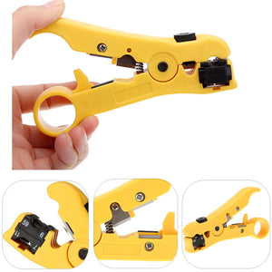 Rotary Coax Coaxial Cable Wire Cutter Stripping Tool RG59 RG6 RG7 RG11 Stripper