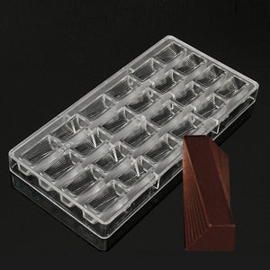 24 Holes Plastic 3D Jelly Candy Maker Chocolate Mold Polycarbonate Hard Tray Baking Tool