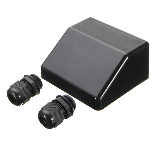 Black UV Resistant Solar Panel ABS Mounting Brackets Junction Box