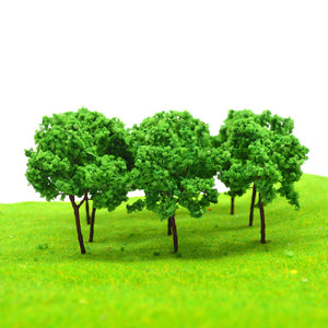 37Pcs/Lot Micro Model Green Trees Mixed Landscape Garden Scenery Sandwork Decorations