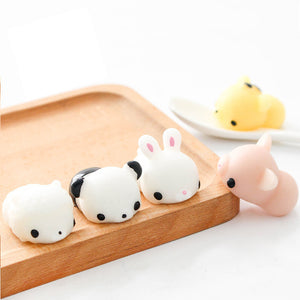 6PCS Chicken Tiger Bunny Bear Pig Squishy Squeeze Cute Healing Toy Collection Gift Decor