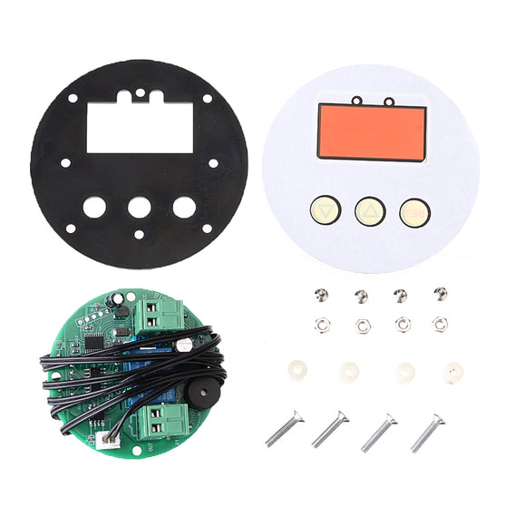 5pcs 24V XH-W1818 High Precision Microcomputer Temperature Controller Circular Digital Display Embedded Thermostat