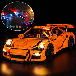 USB LED Light Lighting Kit ONLY For Lego 42056 911 GT3 RS Bricks Toys