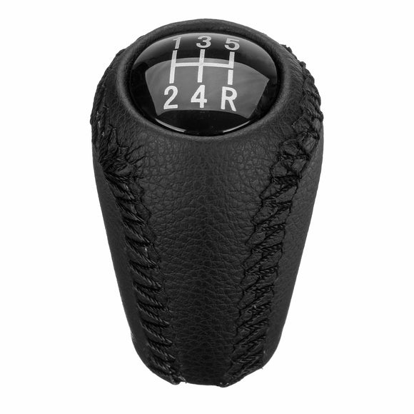 5-Speed Black PU Leather Car Gear Shift Knob Head Shifter For Mazda 3 5 6 Series