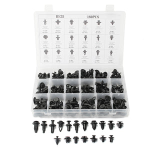 180 Pcs Car Automotive Pushpin Rivet Trim Clip Assortment Kit For Honda For Toyota