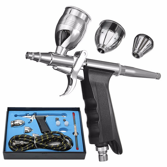 Dual Action Airbrush Gun Kit Pneumatic Gun Set with Airbrush Hose and Spray Gun