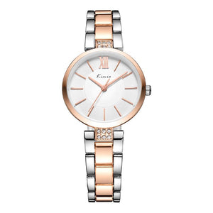 KIMIO KW6133S Fashion Women Quartz Watch Elegant Rhinestones Ladies Dress Watch