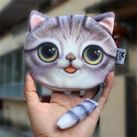 Women Cute Cat Wallet Coin Bag Fashion Mini Bag Money Purse