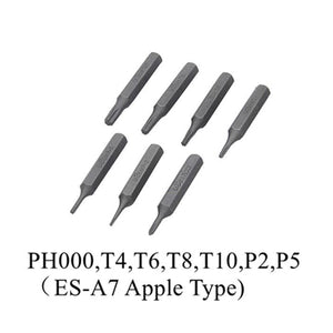 MINI ES-A7 4mm Hex Shank S2 Alloy Steel Screwdriver Bit Set for ES120 Electric Screwdriver