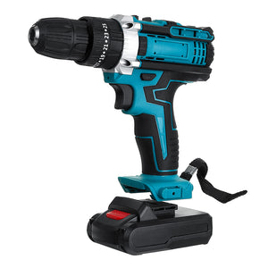 48V Cordless Impact Electric Screwdriver Drill 25+3 Gear Forward/Reverse Switch Power Screw Driver W/ 1 Or 2 Li-ion Battery