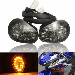 Motorcycle LED Running Turn Signal Lights Flush Mount for Yamaha YZF R6 2008-2016