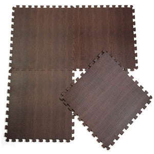 30*30*1CM EVA Foam Wood Grain Ground Mats Dark Carpet Split Joint Puzzle Baby Pads