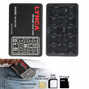 KH-821TSK 11-Slots Needle Storage Case Box Holder Protector for SIM Micro Nano TF Card