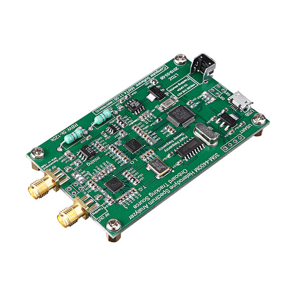 Geekcreit Spectrum Analyzer USB LTDZ_35-4400M_Spectrum Signal Source with Tracking Source Module RF Frequency Domain Analysis Tool