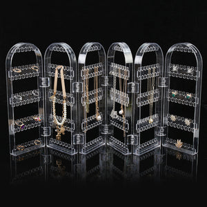 360 Holes Clear Display Rack Stand Organizer Holder for Earrings Studs Necklace Jewelry