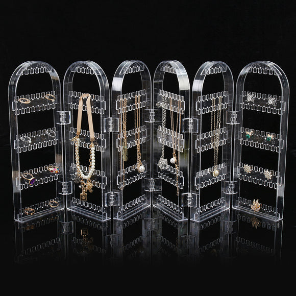 360 Holes Clear Display Rack Stand Organizer Holder for Earrings Studs Necklace Jewelry