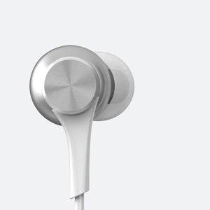 JOWAY HP58 3.5mm Metal CD Carve HI-FI Wired Control Earbuds Earphone In-ear Headphone with Mic