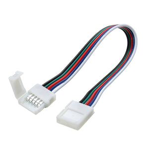 10mm RGBW PCB Connector 5 Pin Core Wire Cable for LED Strip