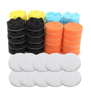 50pcs 3 Inch Polishing Sponge Pad Waxing Polishing Set