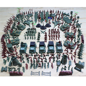 307PCS 4-9CM Military Soldier Army Men Figure Model Building Suit For Kids Children Gift Toys