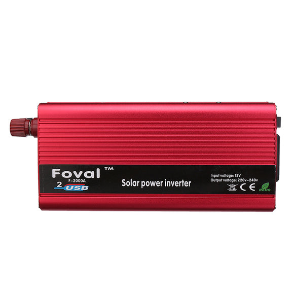 Boat Car 2000W Converter Power Inverter DC 12V to AC 220V Inverter USB Charger Modified Sine Wave Power Converter