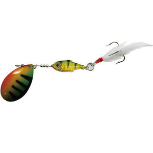 Original Abu Garcia Active H-Tiger 7g 12g Spoon Fishing Lure White Feather Treble Hooks Fishing Bait