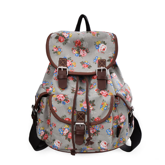 Women Patchwork Printing Backpack National Knapsack