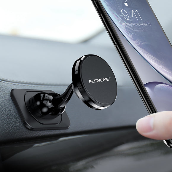 Floveme Strong Magnet Bendable 360 Rotation Dashboard Car Phone Holder For 4.0-6.5 Inch Smart Phone