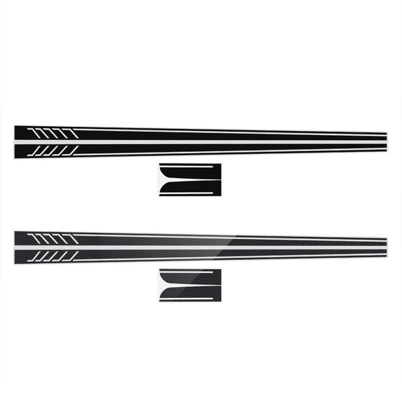 5D Carbon Fiber Racing Side Stripe Car Decals Stickers For Mercedes-Benz C Class W204 C180 C200 C230 C280 C300 C320 C350 C63 AMG