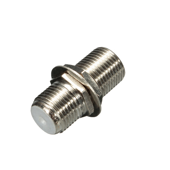 F Type Copper Joiner Barrels Connector 9.2mm Thread Diameter Female Connector with Nut