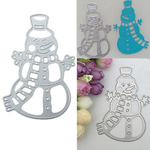 Metal Snowman Christmas Cutting Dies DIY Scrapbooking Album Paper Card Decor