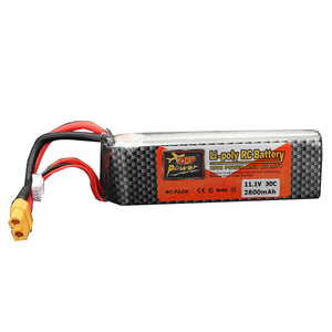 ZOP Power 11.1V 2800mAh 3S 30C Lipo Battery XT60 Plug