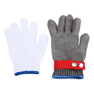 Safety Cut Stab Resistant Stainless Steel Metal Mesh Gloves Grade 5