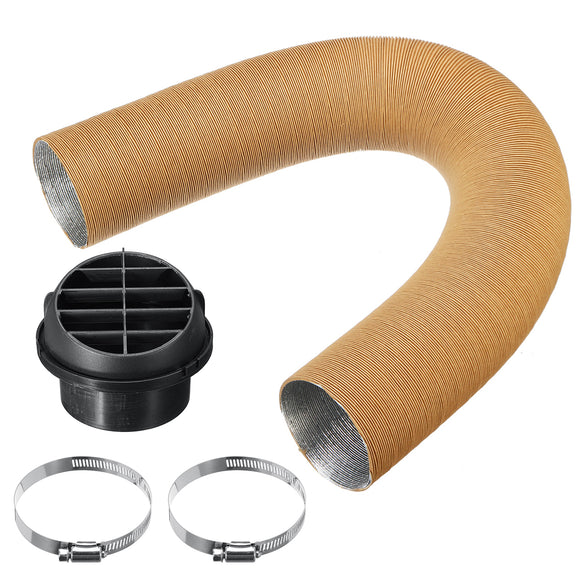 75mm Heater Pipe Duct + Warm Air Outlet + Hose For Eberspacher Diesel Webasto