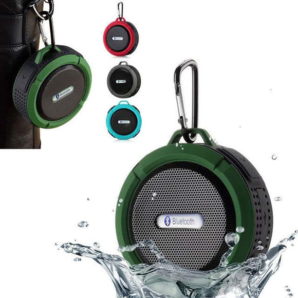 Wireless Bluetooth IPX7 Waterproof Portable Outdoor Music Speaker with MIC Hook Sucker