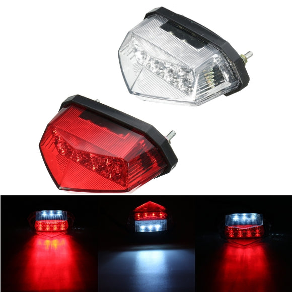 12V Motorcycle 11 LED Running License Plate Tail Indicator Brake Red Light