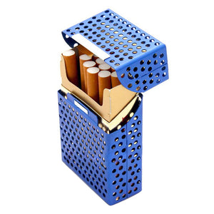 Honana HN-C1 Fashion Creative Cigarette Box Holds 20pcs Metal Hollow Cigaret Case Organizer