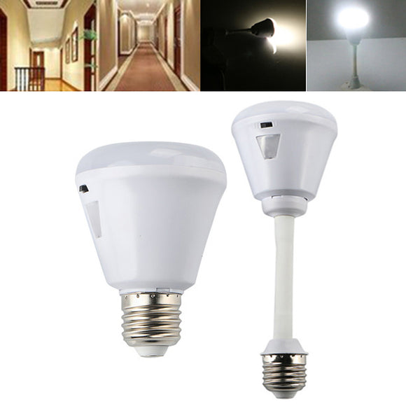 E27 6W Warm White Pure White PIR Infrared Sensor Light Control LED Light Bulb for Hallway AC110-240V