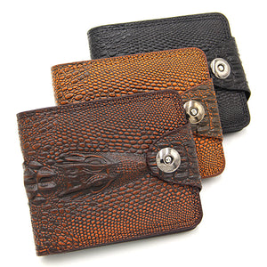 Men Crocodile Print Multifunctional Wallet Large Capacity Card Holder