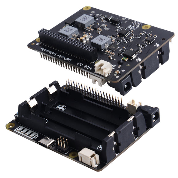 X728 Power Mgt + UPS Board for Raspberry Pi 4B Raspberry Pi x728 UPS & Smart Power Management Board Power Source